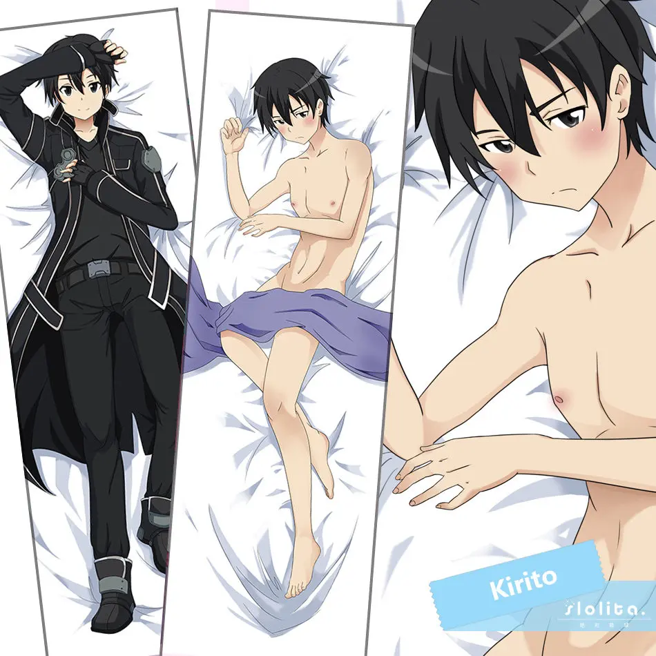 Аниме Sword Art Online (SAO) Kirito Hug постельные принадлежности для тела Длинная Подушка