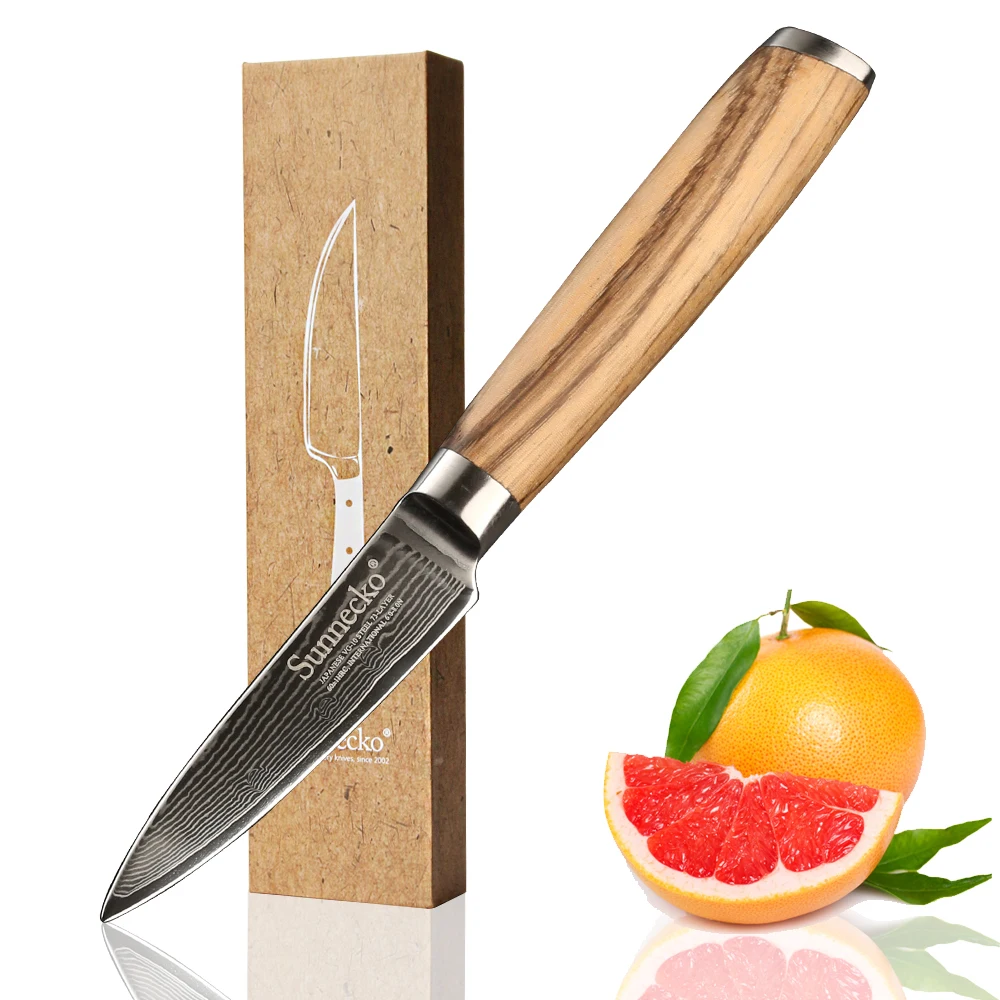 SUNNECKO 5 шт. набор кухонных ножей принадлежности для шеф повара Santoku нож очистки