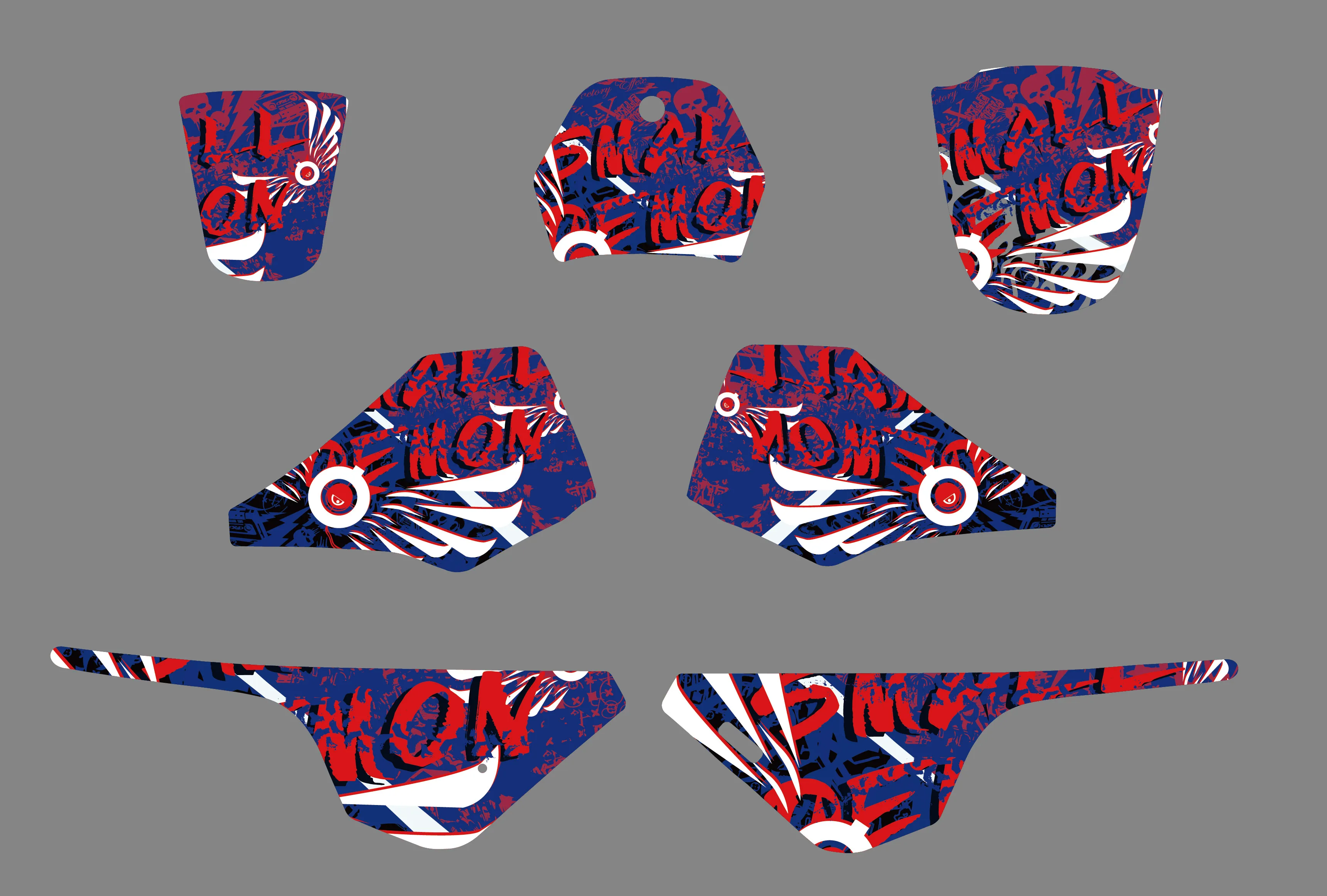 New Style TEAM GRAPHICS&ampBACKGROUNDS DECAL STICKERS Kits For Chinese Yamaha PW 80 PIT bike | Автомобили и мотоциклы