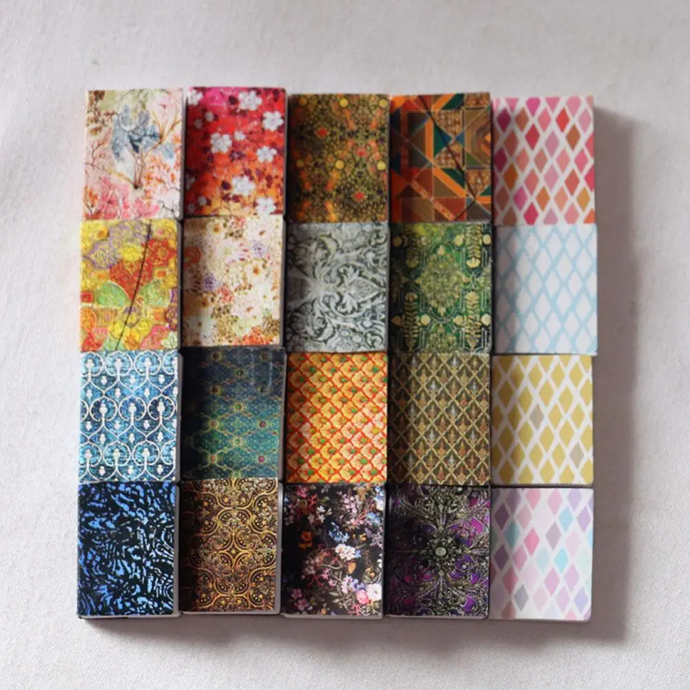 

4pcs 1:12 Miniature Dollhouse Accessosories Vintage Notebook Mini Dool House Furniture Ornament Scenic Shooting Props