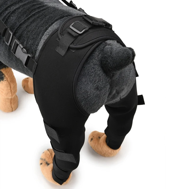 Коленный фиксатор для собак Регулируемые Наколенники питомцев защита задних лап