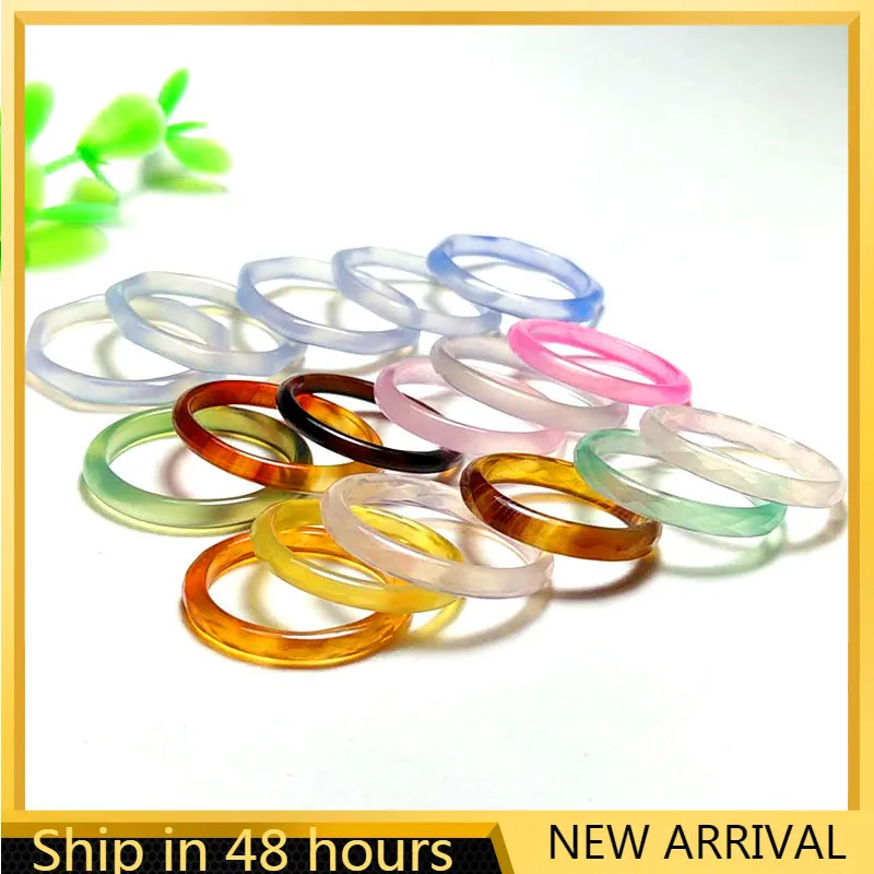 

Colorful Vintage Ring Transparent Rings For Women Party Jewelry Gifts Simple Finger Ring High Quality Wholesale