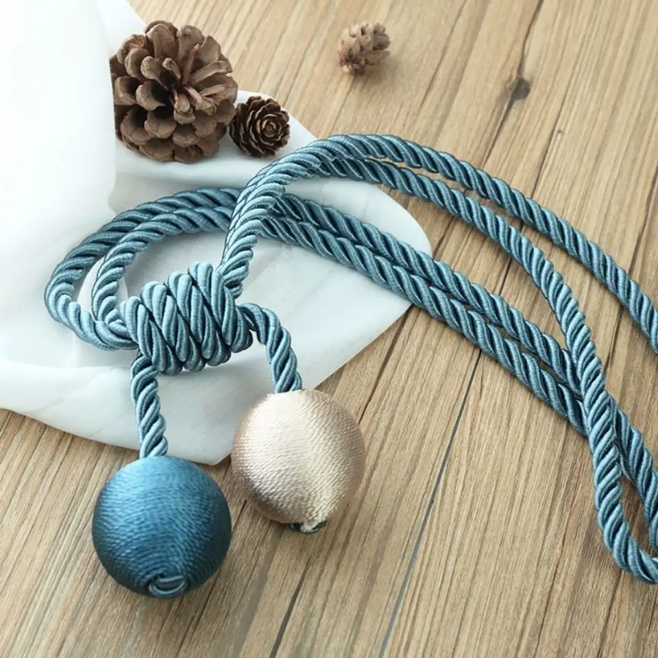 Новые модные застежки для штор плюшевые подвесные ремни веревки занавески