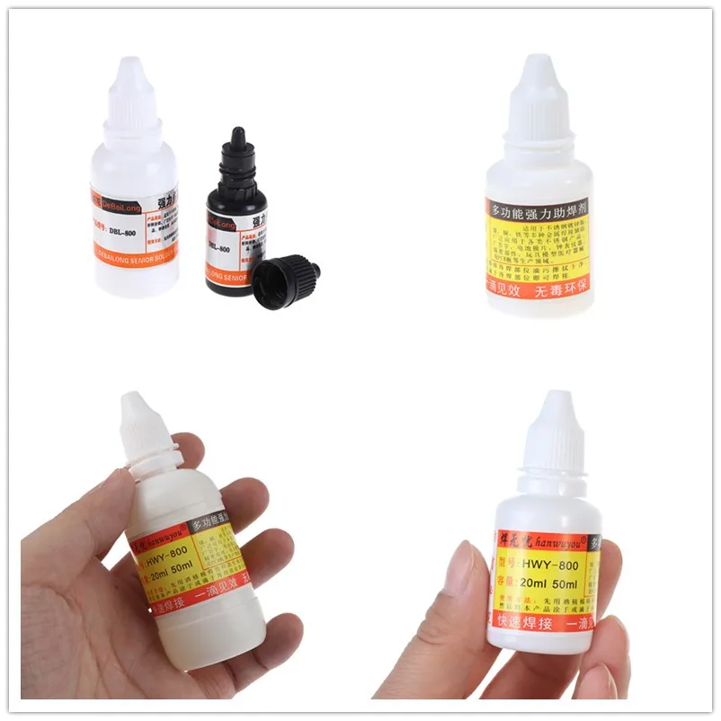 

15-50ml Liquid Solders Strong solder Multifunctional metal welding flux Strong flux stainless steel Fast welding One drop works