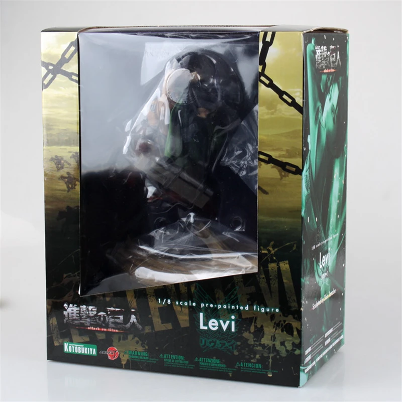 

Anime Attack On Titan Shingeki No Kyojin Scouting Legion Levi Battle Ver. PVC Action Figure Statue Collectible Model Toys Doll