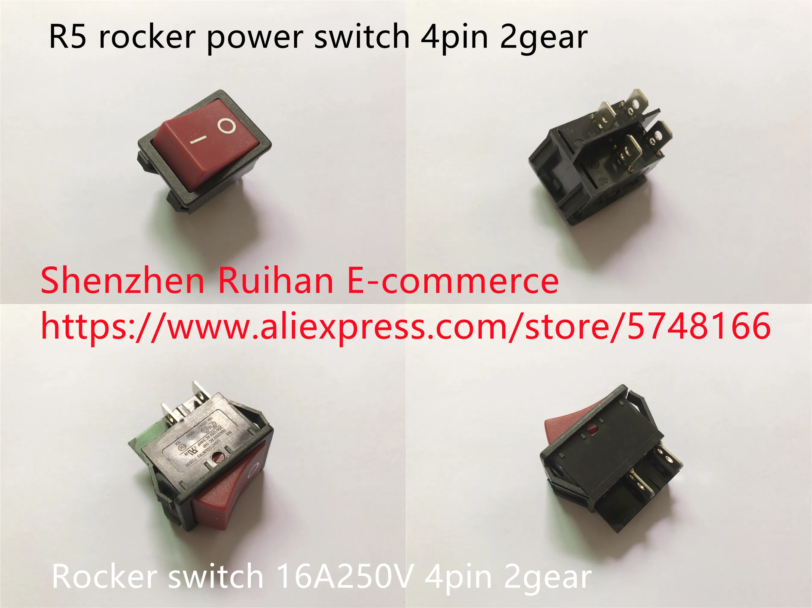 

Кулисный Переключатель питания R5, 4 контакта, 2 передачи, 16 а250 в, 100%