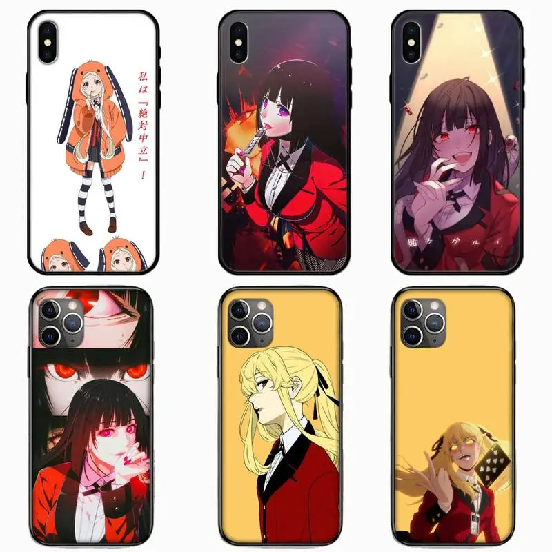 

Japanese Anime Kakegurui Jabami Phone Case for iPhone 11 12 Pro X XS Max Mini XR 7 8 Plus SE 2020 Samsung S10 20 A51 Plus Ultra