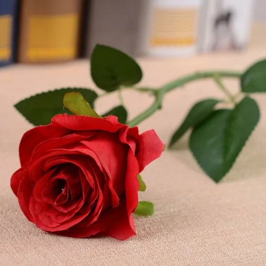 1 шт. корейский искусственный цветок розы одиночное украшение для дома гостиной