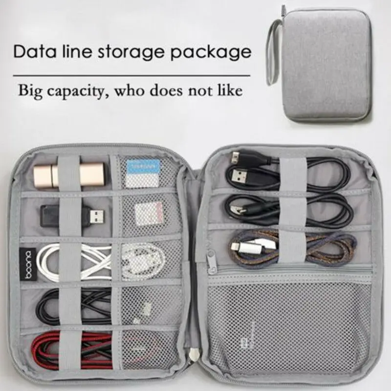 

Electronic Accessories Organizer Bag Travel Cable USB Charger Storage Portable