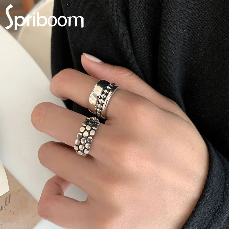

Vintage Width Ring for Women Simple Geometric Punk Rings Set Engagement Party Accessories 2021 Trend Jewelry Female Gift