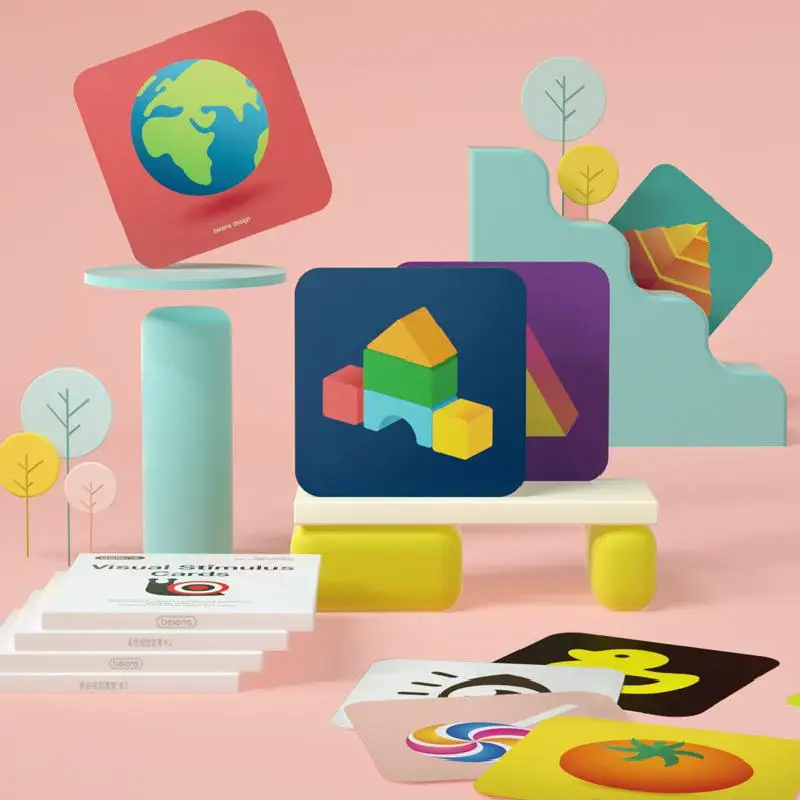 Когнитивные карточки для раннего образования ребенка Визуальная стимуляция