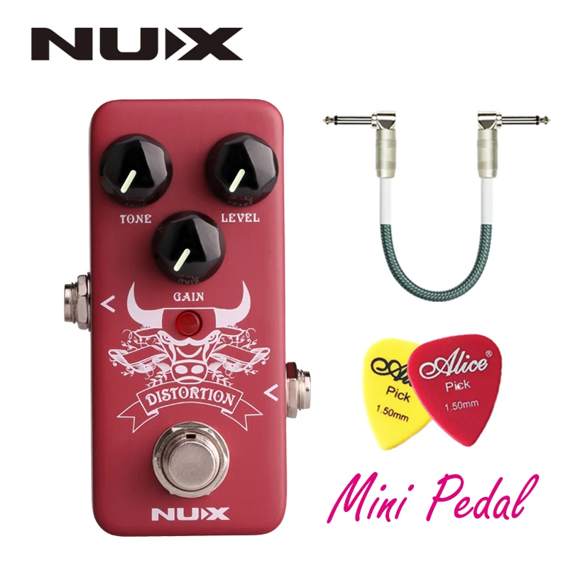 Мини педаль для гитары NUX Distortion|Детали и аксессуары гитар| |