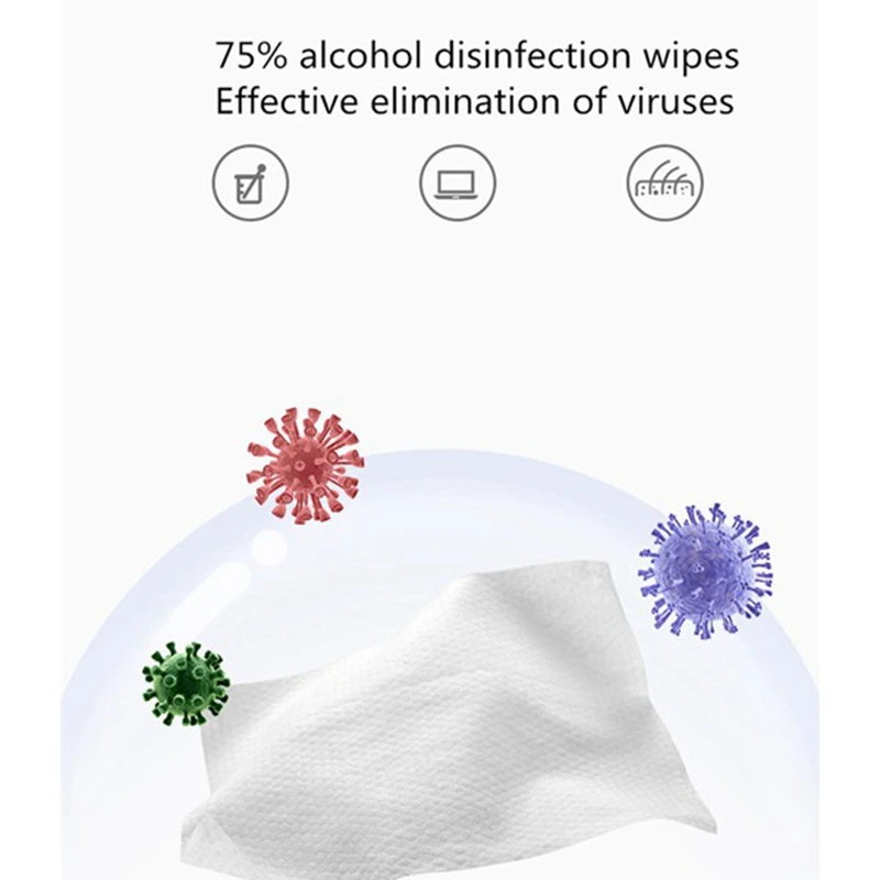 

250 Pieces One Time 75% Ethanol Wet Wipes, Cleaning Protectors, Alcohol Preparations, Sterile