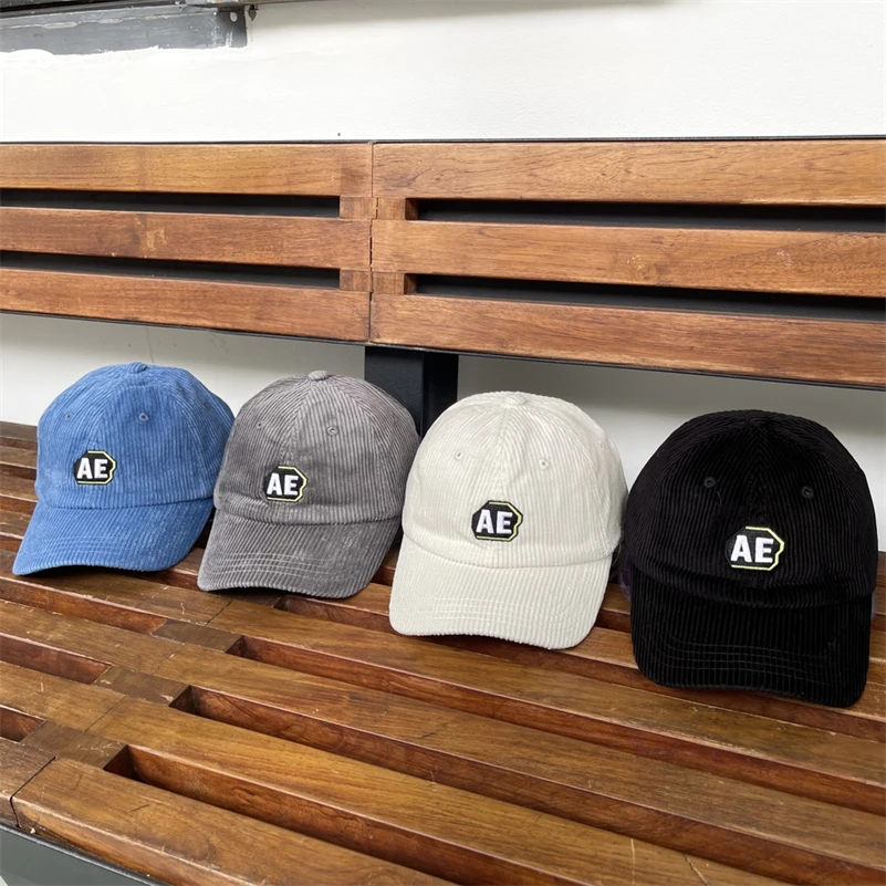 

Adererror Baseball Cap Men Women High Quality Corduroy Hats Embroidery Logo
