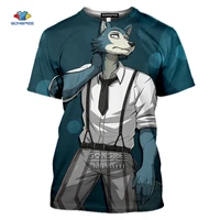 sonspee japan anime beastars mens t shirt 3d print legoshi haru louis t shirt unisex summer casual harajuku shirt hip hop tops