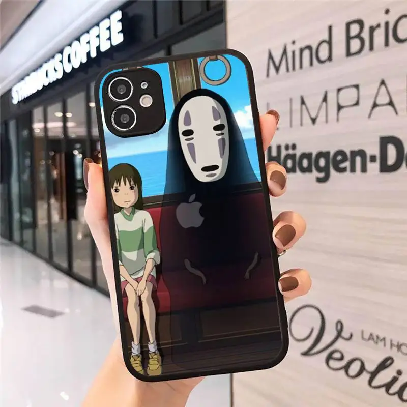 

Cartoon Studio Ghibli Spirited Away Phone Case Matte Transparent for iPhone 7 8 11 12 s mini pro X XS XR MAX Plus cover funda