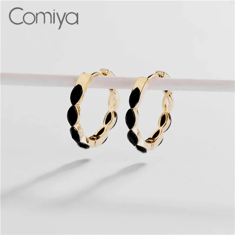 Золотой цвет Comiya Feminino Висячие серьги для женщин золотой цвет резина с Цинковым Сплавом круглый кулон ариловая мозаика корейская бижутерия; серьги-подвески - Окраска металла: Золотой цвет