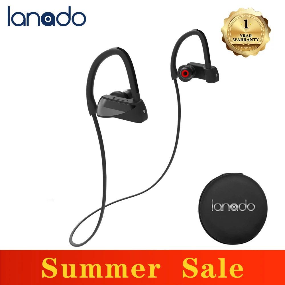 Новые наушники Lanado IPX7 с шумоподавлением и шейным ремешком - Цена: 1 383,23 руб.