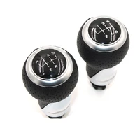 6 speed 5 speed leather gear shift only knob for audi a4 s4 b8 8k a5 8t q5 8r s line 07 15 shifter handle car parts