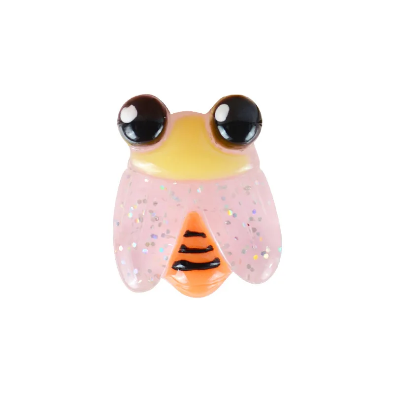 

10pcs Resin Charm Cute Animal Cicada Flat Base Diy Accessories For Jewelry Making Supplies Handmade Materials