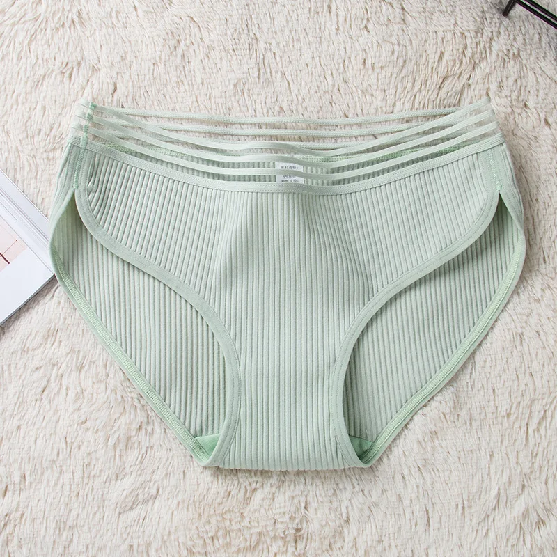 Panties Cotton Plus Size L-XXL Womans Underwear Briefs Women Thread Mid Rise Undershorts Sporty Shorts Breathable Underpants | Женская