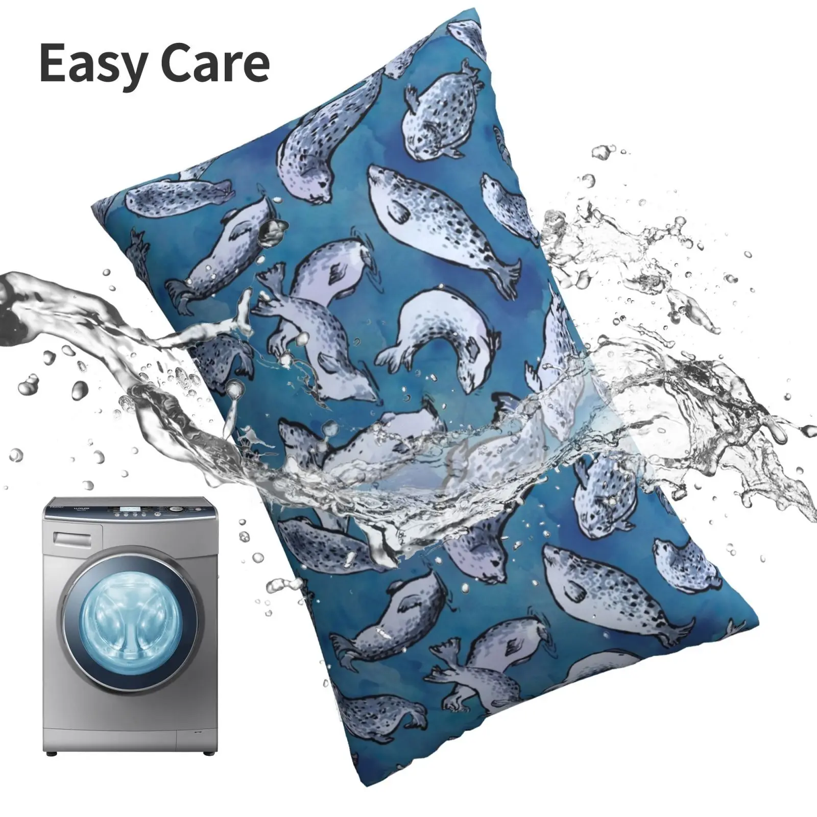 Подушка с рисунком в виде гавани размеры 20x30 50*75