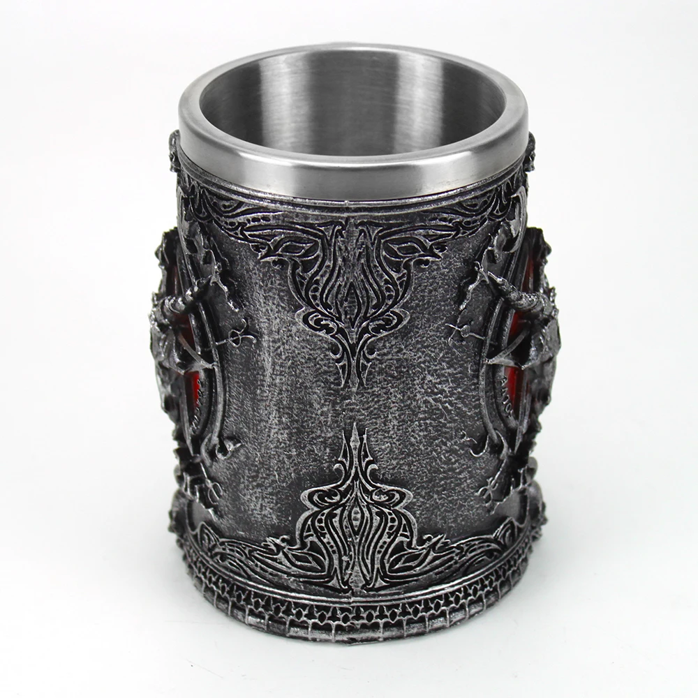 Бафомет кружка подарок на день рождения caneca Нержавеющая сталь смолы 3D Pentagram Sabbatic
