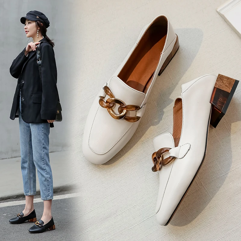 Туфли-лодочки женские из натуральной кожи высокий каблук 22-25 см украшение