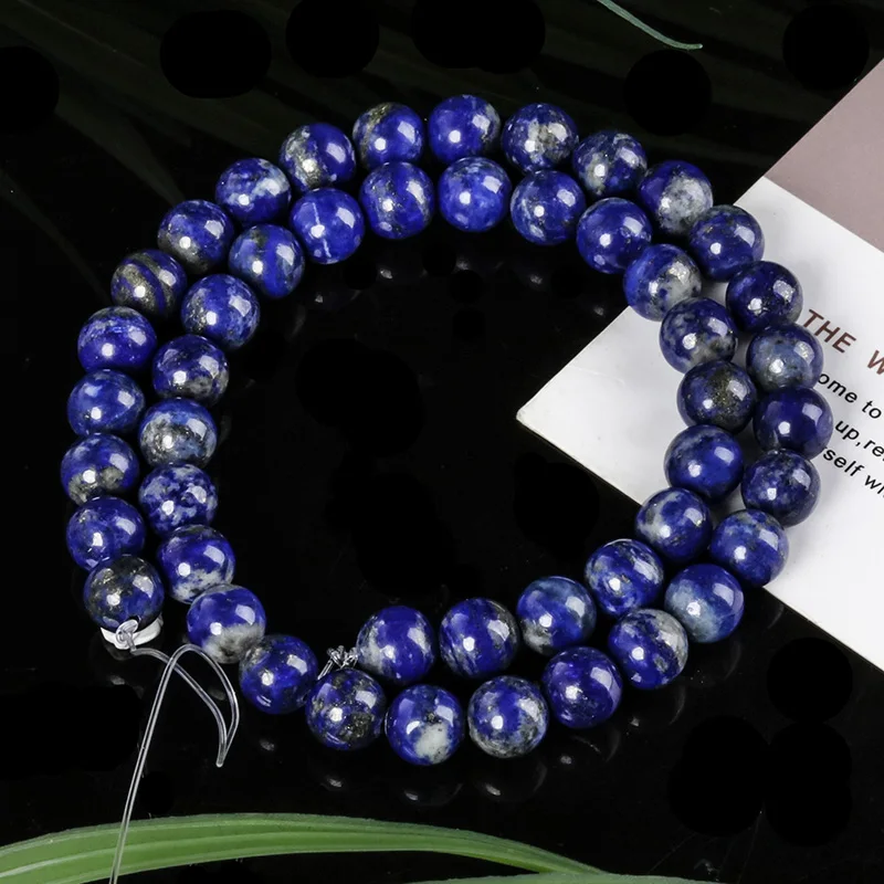 

15" Strand 4-10mm Natural Stone Lapis Lazuli Round Loose Beads For DIY Jewelry Making Bracelet Necklace Accessories