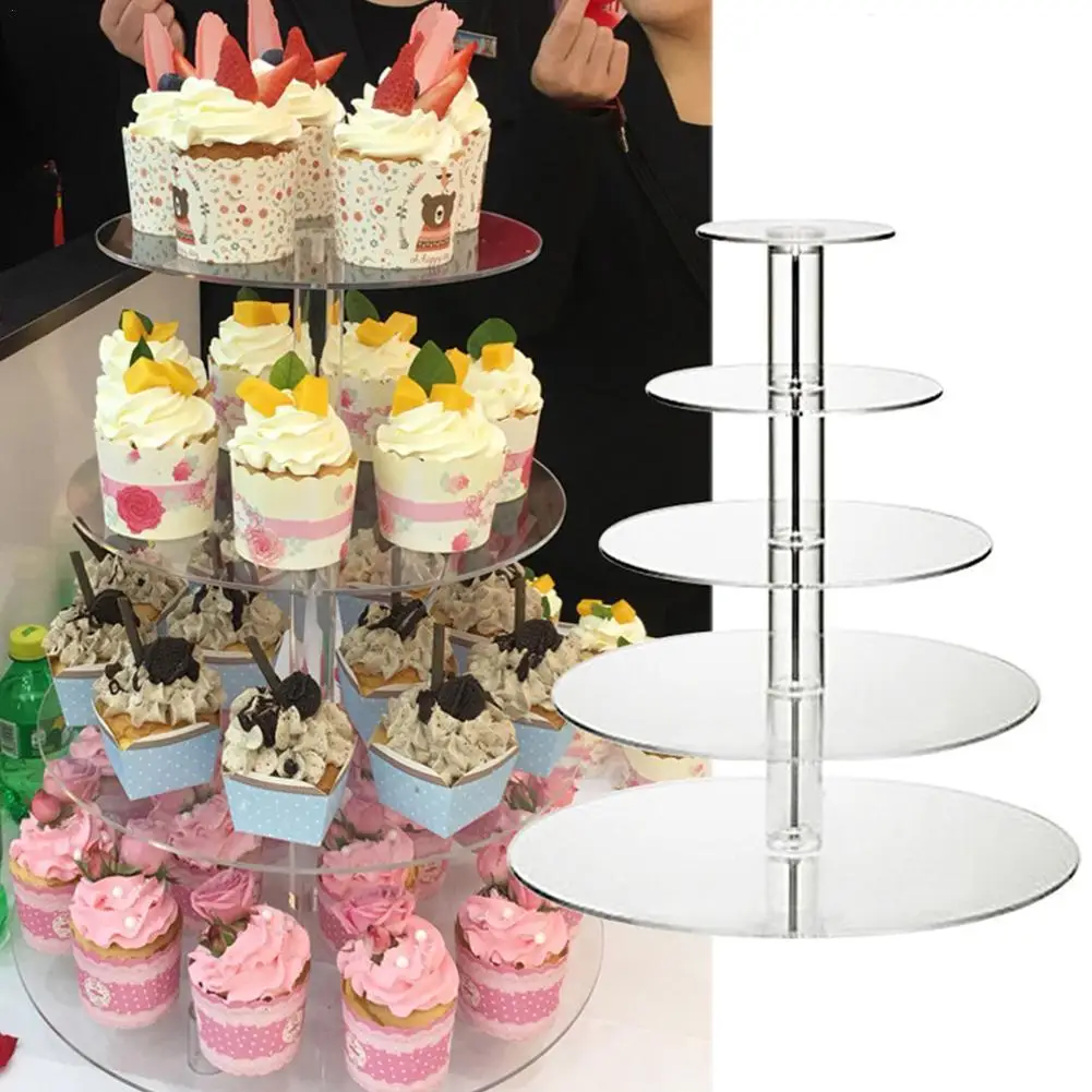 Акриловая подставка для торта 3/4/5 уровня|Поворотные платформы| |