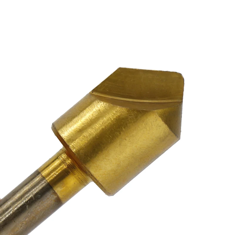 XCAN 3 шт 3/8 ''1/2'' 3/4 ''Одиночная флейта 90 градусов фаска сверло набор титановое покрытие Зенковка сверло дерево/Металл сверло
