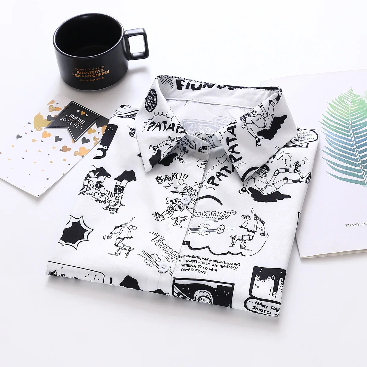 Summer New Fashion Women Short Sleeve White And Black Cartoon Letters Print Loose Tops Blouses Casual Office Lady Shirts Blouse | Женская