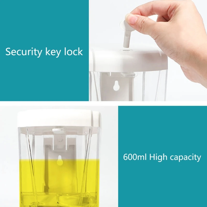 600 мл настенный Бесконтактный сенсорный диспенсер жидкость автоматическая