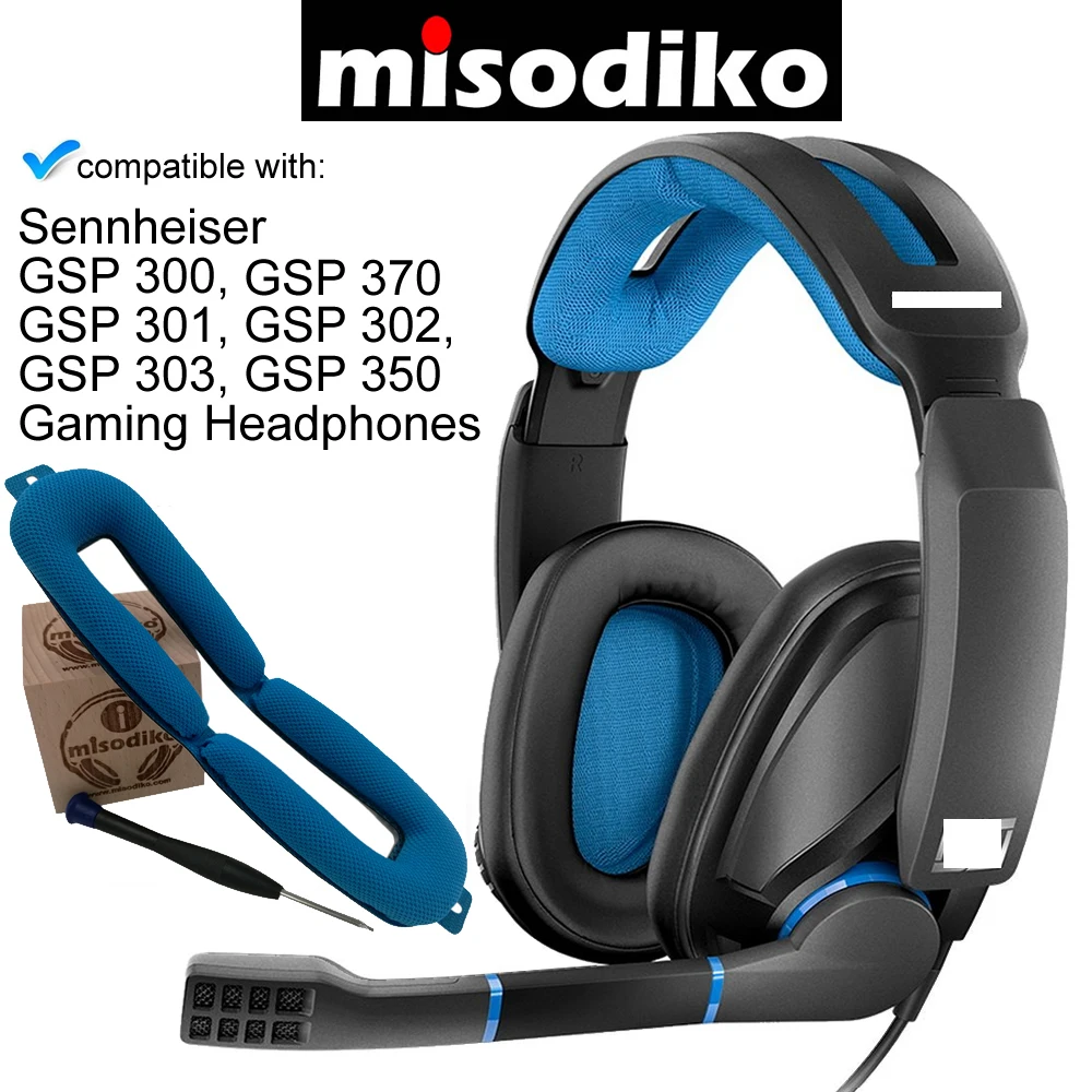 Сменные амбушюры misodiko накладки для игровой гарнитуры Sennheiser GSP 370 300 301 302 303 350