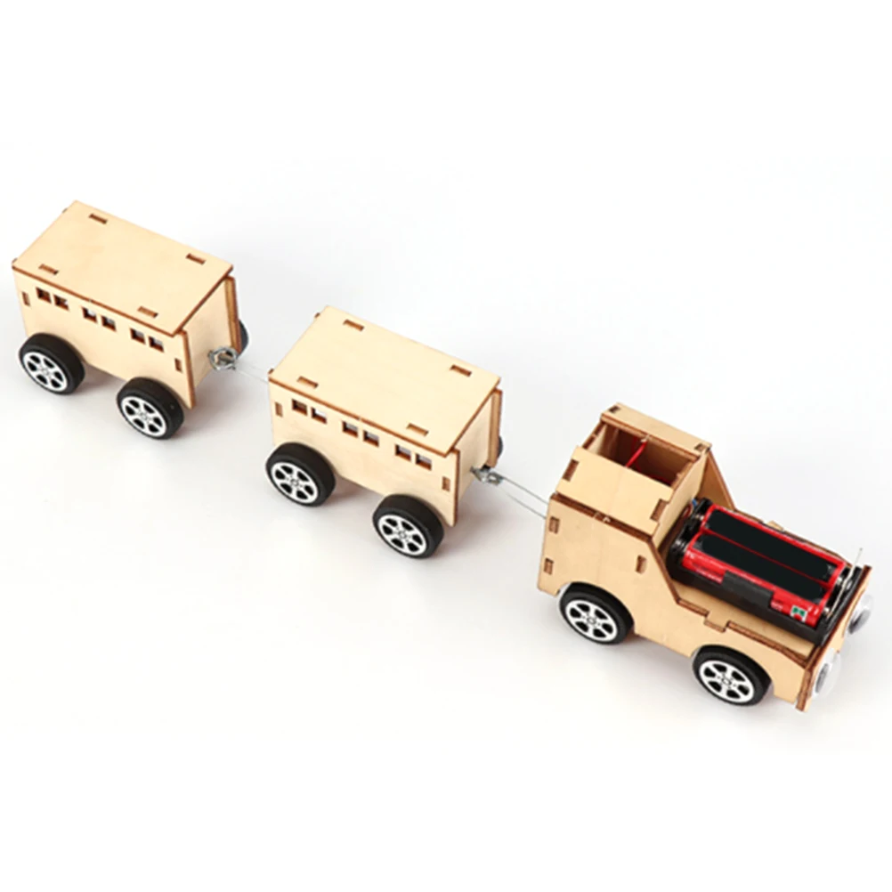 Креативный деревянный маленький поезд электрический Сделай Сам технология