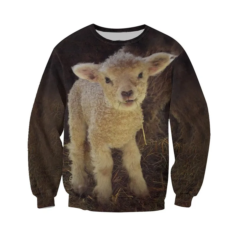 

Sheep 3D all print fashion casual zipper Sweatshirt New Street Hoodie