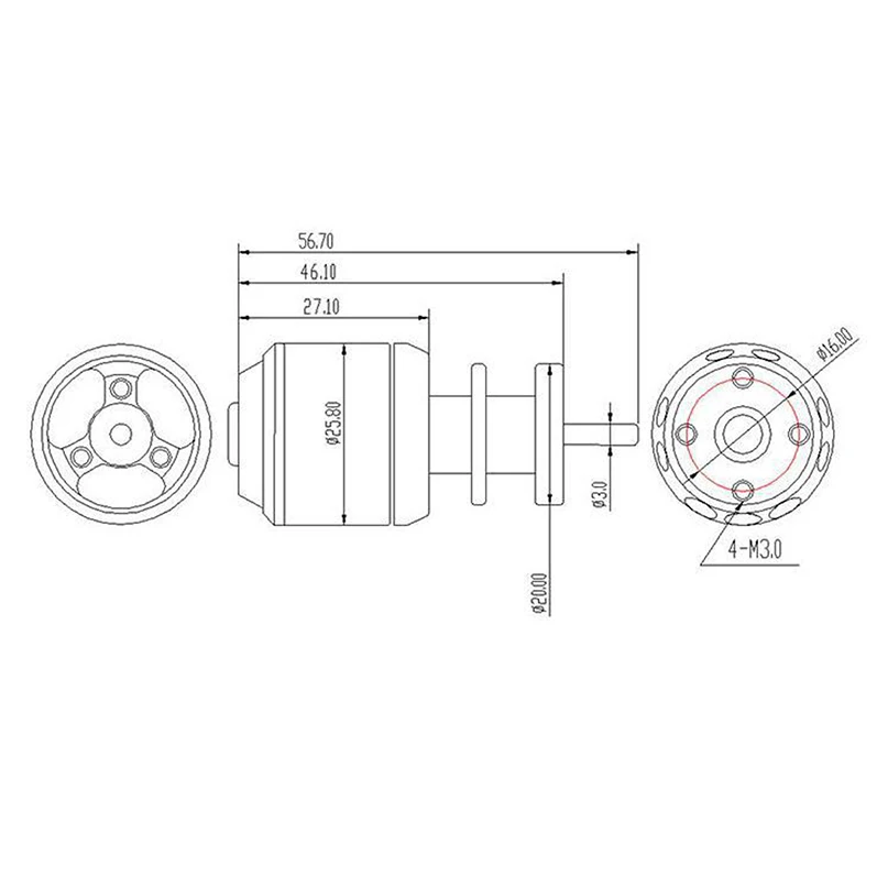 QX MOTOR 50mm 12 Paddle EDF Ducted Fan QF2611 3300 4000KV 4600KV 5000KV Brushless Motor CW CCW 3 4S для FMS RC Plane Вертолет|Детали