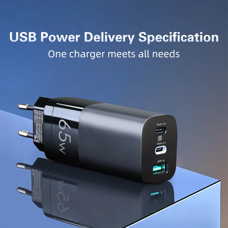 

SEASKY 65w GaN PD Fast Charger Quick 3.0 4.0 Charge Type C USB output for iphone 12 11 X MacBook iPad laptop Android Cell phone