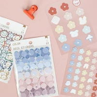 3sheetspack keep cute series basic stickers creative transparent fresh journal material sticker decoration school supplies