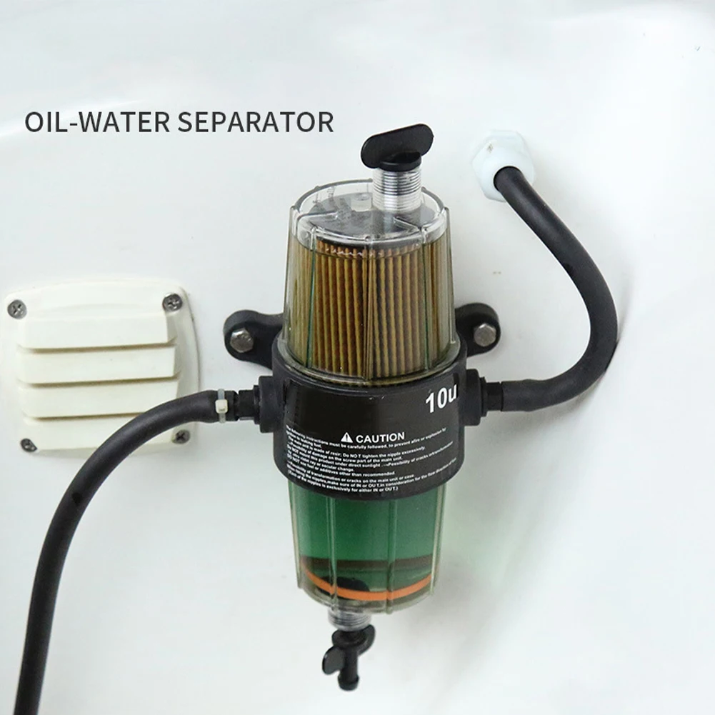 

For Outboard Motor Marine Fuel Water Separator Universal Durable Easy Install Boat Engine Replacement Cleaning Direct Fit