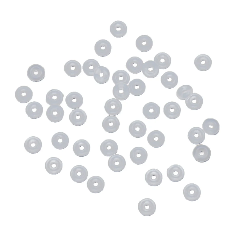 

100 шт., силиконовые резиновые заглушки для браслетов