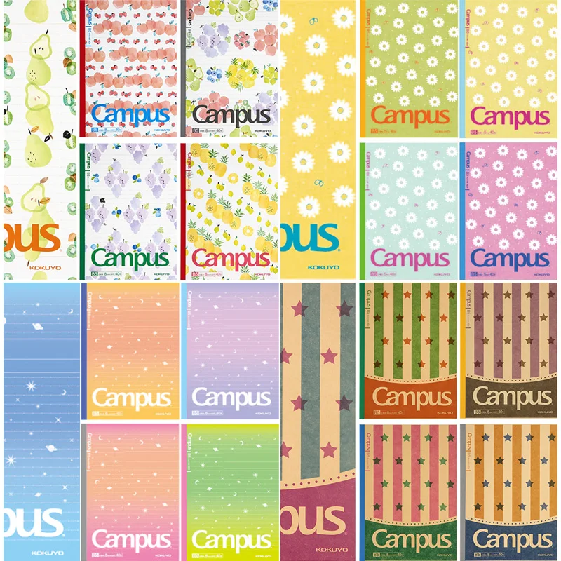 5 Книг KOKUYO фруктовый кампус Note book A5 / B5 простой колледж студентов искусство
