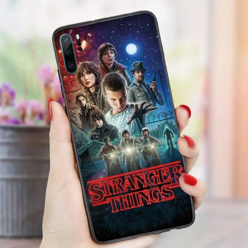 

Christmas Lights Stranger Things Phone Case For Huawei honor Mate P 10 20 30 40 i 9 8 pro x Lite smart 2019 nova 5t
