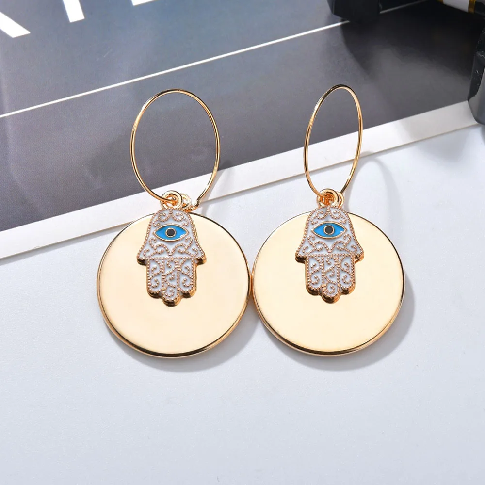 Модные серьги подвески с большим металлическим шариком ювелирные изделия милый