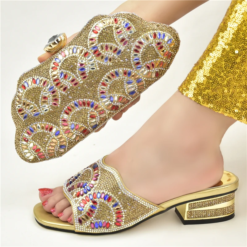 В африканском стиле на высоком каблуке вечерние черный Цвет Итальянский Женский