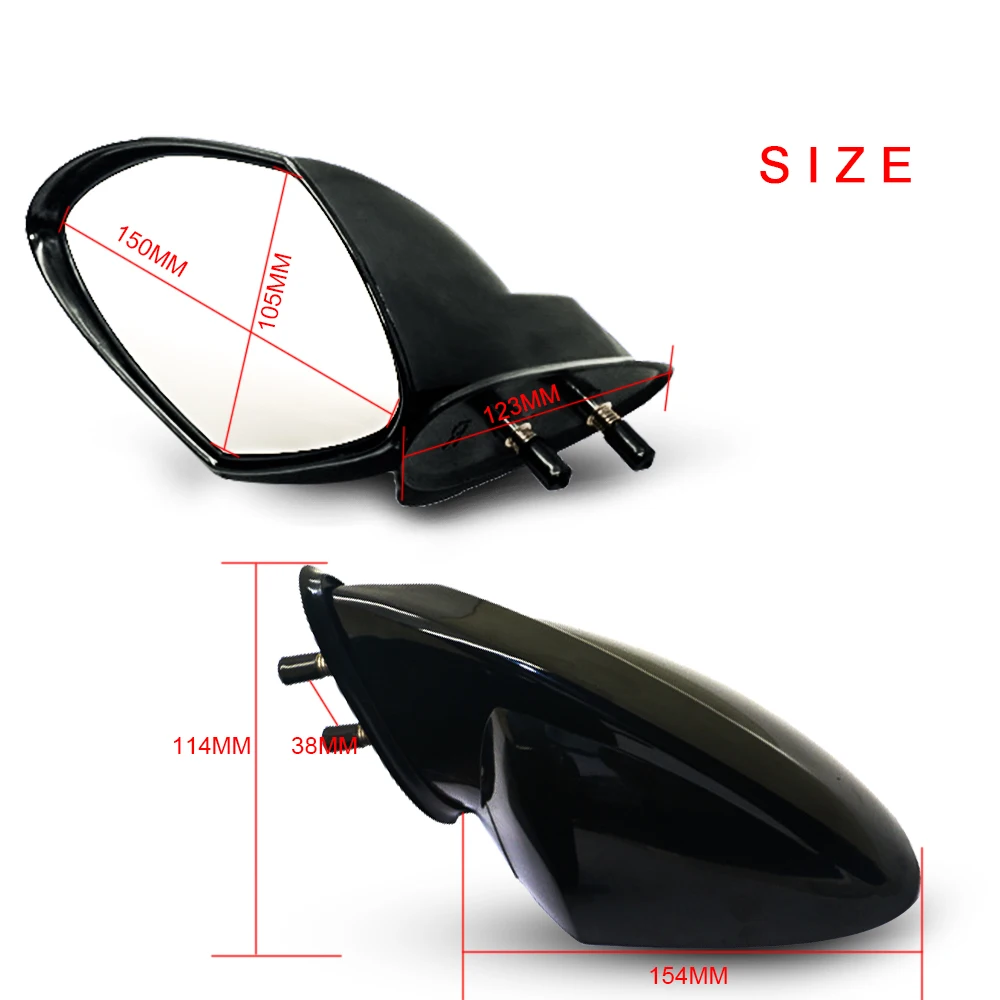 2 шт. зеркало заднего вида для лодок и мотоциклов аксессуары Yamaha Pwc Waverunner|Зеркала