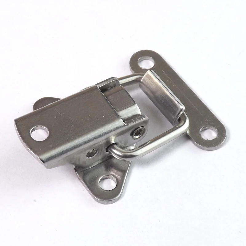 Stainless steel 304 304 коробка инструментов из нержавеющей стали, закрывающая защелка, защелки, металлическая собачка, защелкивающиеся петли, мебельная фурнитура, металлоизделия - Цвет: Stainless steel 304