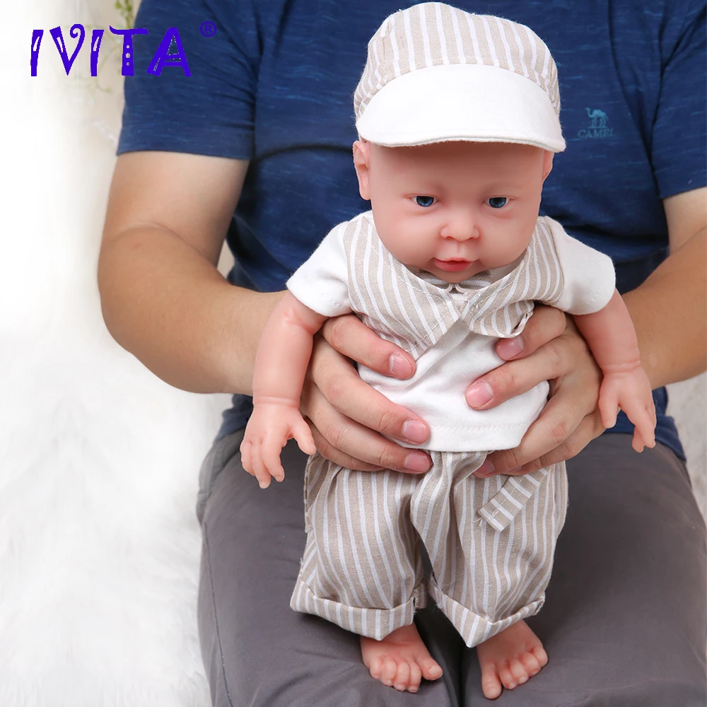 IVITA WB1503 41 см (16 дюймов) 2 кг силиконовые куклы для новорожденных с открытыми