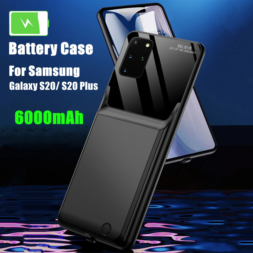 Чехлы для зарядного устройства Samsung Galaxy S20 плюс + 5G Powerbank чехол 10000 мА/ч