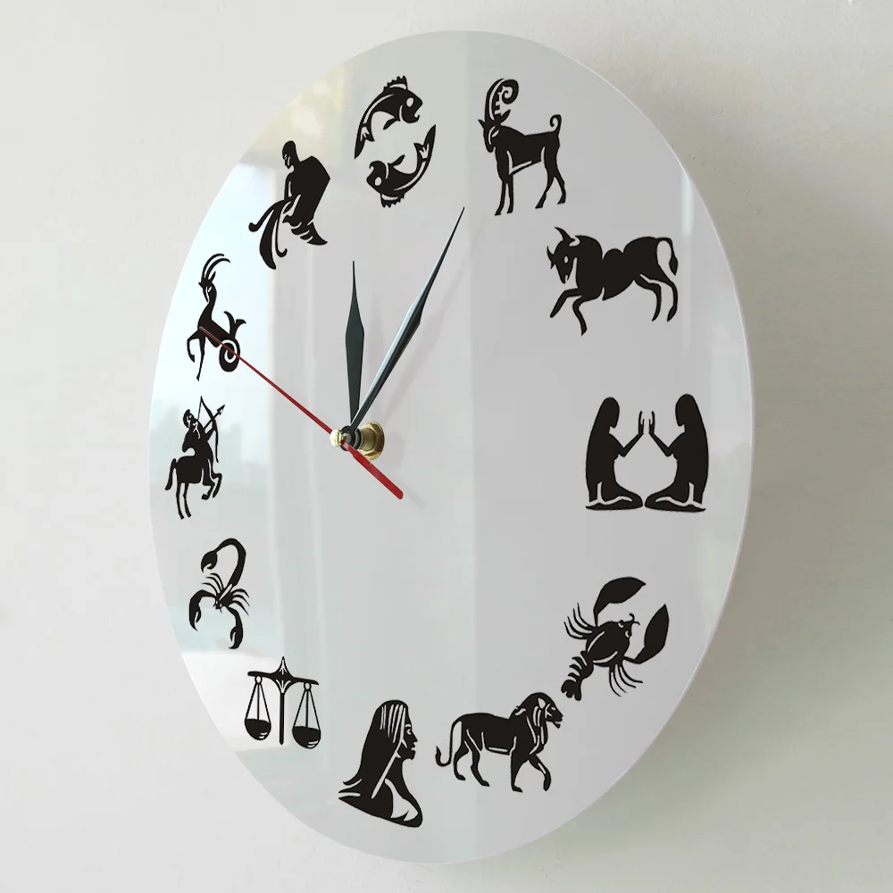 Настенные часы в стиле Астрология настенные со звездными знаками декор для